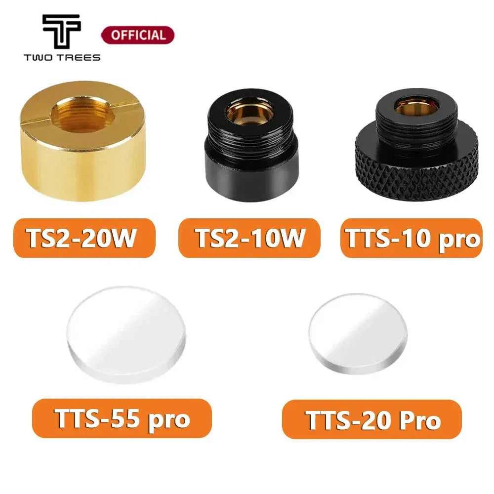 Color: Red - Twotrees 80w Laser Enagraver Lens Replacement Lens For TTS-55 PRO/TTS-10 PRO/TTS-20 PRO/TS2-10W/TS2-20W Laser Engraving Machine