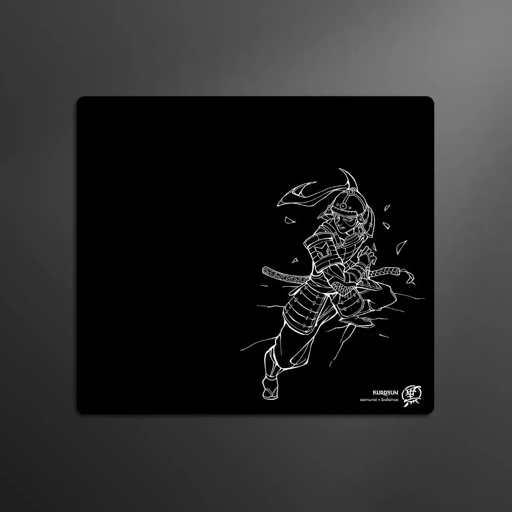 Color: WHITE, Size: XXL - Gamer Professional Kurosun Samurai Gaming Mouse Pad Game Ultrafine Surface Balance Mouse Mat 45x40CM E-Sports Mousepad Desk Mat