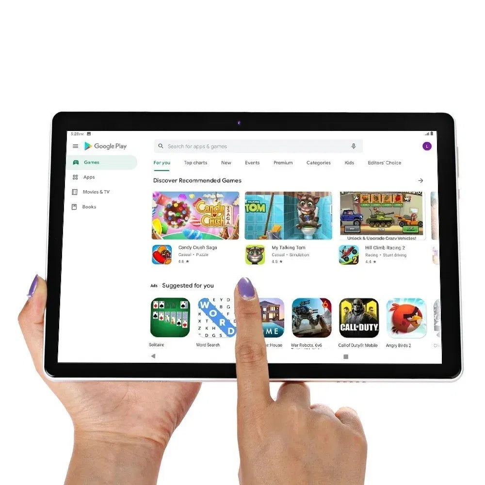 Color: Pink, Bundle: Bundle 2 - New 10.1 Inch Android Tablet Pc Google Play Dual Cameras Octa Core Dual SIM Phone Call Tablets Bluetooth Wifi 4GB RAM 64GB ROM