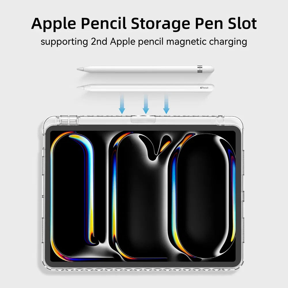 Color: Red, Size: TEN - For iPad Air 5 Case 2024 Air 6 11 iPad Pro 11 12.9 13 10 Gen 10.2 9th 8th 7th 9.7 6th 5th Mini 7 6 Smart case with pen Holder