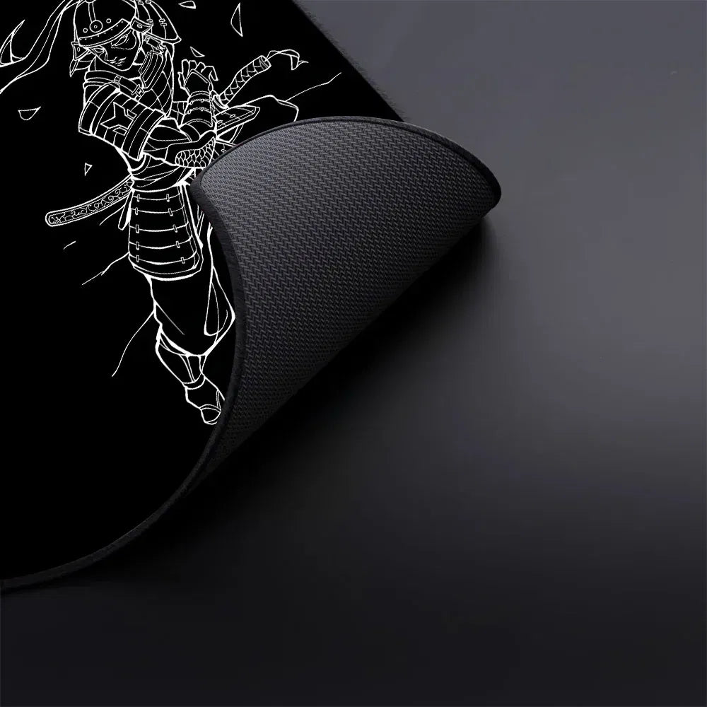 Color: WHITE, Size: XXL - Gamer Professional Kurosun Samurai Gaming Mouse Pad Game Ultrafine Surface Balance Mouse Mat 45x40CM E-Sports Mousepad Desk Mat