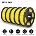 Color: Glowing Yellow, Ships From: CHINA - Top 3D Filament PETG/EASY ABS/TPU/ASA Filamnet 1.75mm 5Roll 1KG(TPU 0.5KG/Roll) 3D Printer Filament for 3D Printer
