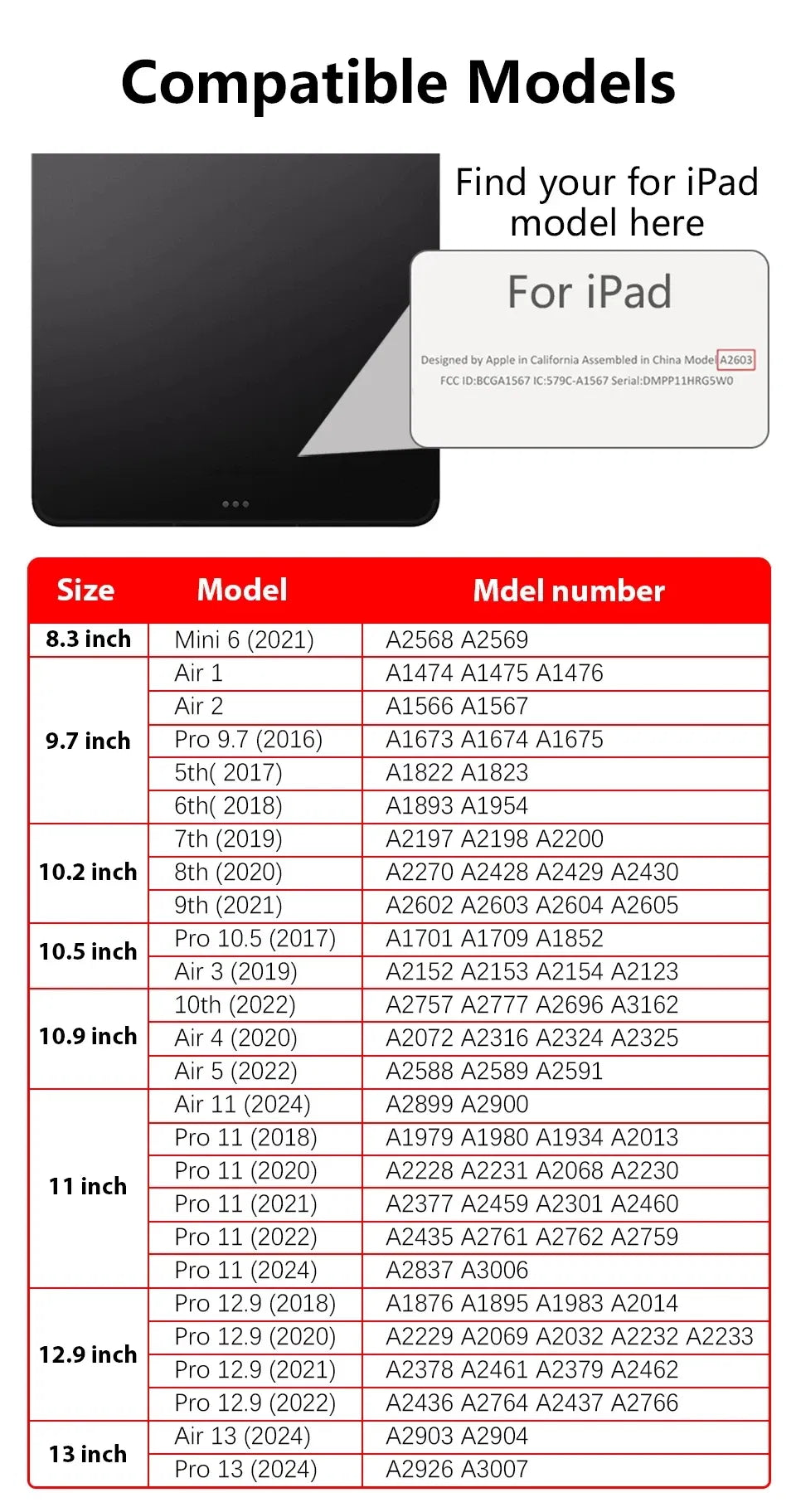 Color: GRAY, Size: TEN - For 2025 iPad Air 11 Case iPad 10th Generation  11th A16  9th  Cover Gen  iPad Pro11 4 5 10.9in 12.9 M2 M3 M4 Pencil Holder Case