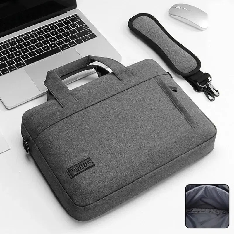 Size: 13", Color: Black - Business Laptop Bag Case Shoulder Tote Bag Notebook Bag Briefcase For 13 15 17 Inch Macbook Air Pro HP Huawei Asus Dell