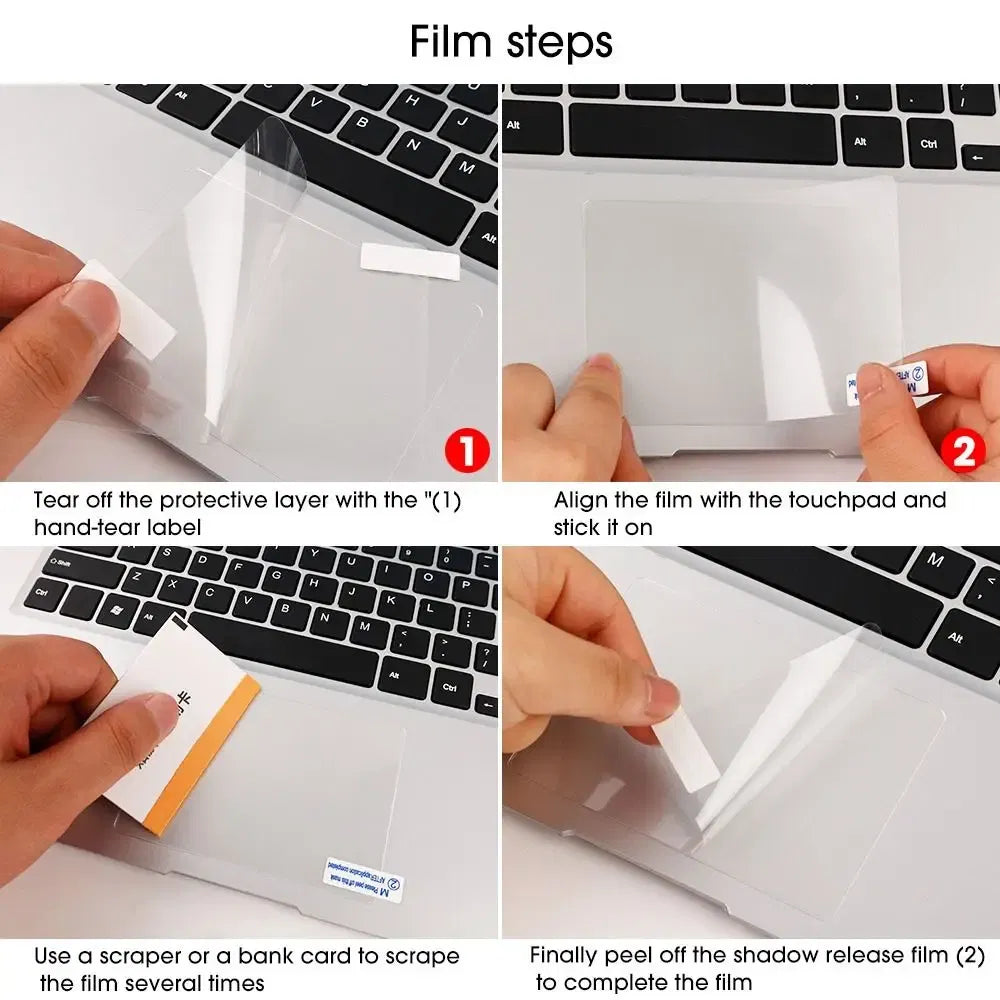 Color: Gold - Laptop Touchpad Protective Film Sticker Anti Scratch Clear Protector For Apple MacBook 13 14 15 16 inch Touch Bar Air Pro 2023