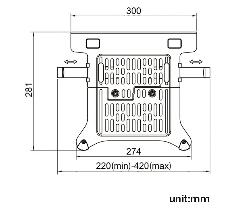 Color: black, Ships From: CHINA - NB NEW FP-2 10"-17" laptop desktop Holder notebook computer mount stand laptop clamp accessories