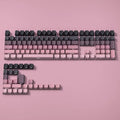 Color: Beige - Gradient Keycaps Side Printed Shine Through PBT Double Shot OEM Profile for MX Switches Gaming Keyboard 130+key caps