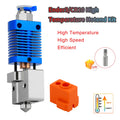 Color: green - Ender3/Ender 3V2/CR10 High Temperature 550?? Hotend Kit Copper Plated Volcano Nozzle Heated Block Bimetal Throat Hotend Kit