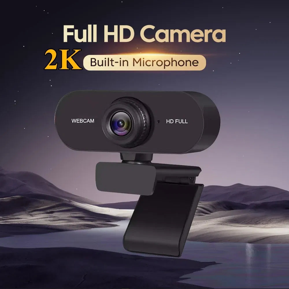 Color: Red - 4K Webcam 1080P Mini Camera 2K Full HD Webcam with Microphone 30fps USB Web Cam for Auto Focus PC Laptop Video Shooting Camera