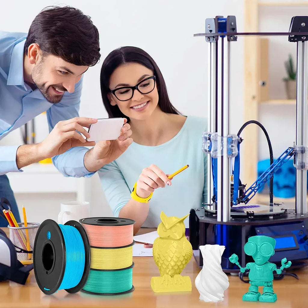 Color: Orange - SUNLU 3D Filament for PLA META 1.75mm Printer Filament 0.25KG 100% No Bubble Printing Materials for 3D Printer& Pen