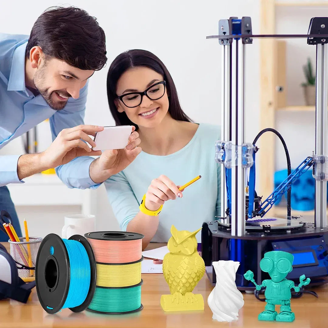 Color: Orange - SUNLU 3D Filament for PLA META 1.75mm Printer Filament 0.25KG 100% No Bubble Printing Materials for 3D Printer& Pen