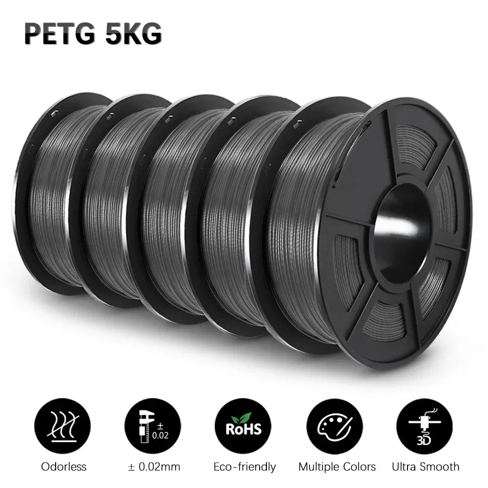 Color: GRAY, Ships From: CHINA - Top 3D Filament PETG/EASY ABS/TPU/ASA Filamnet 1.75mm 5Roll 1KG(TPU 0.5KG/Roll) 3D Printer Filament for 3D Printer