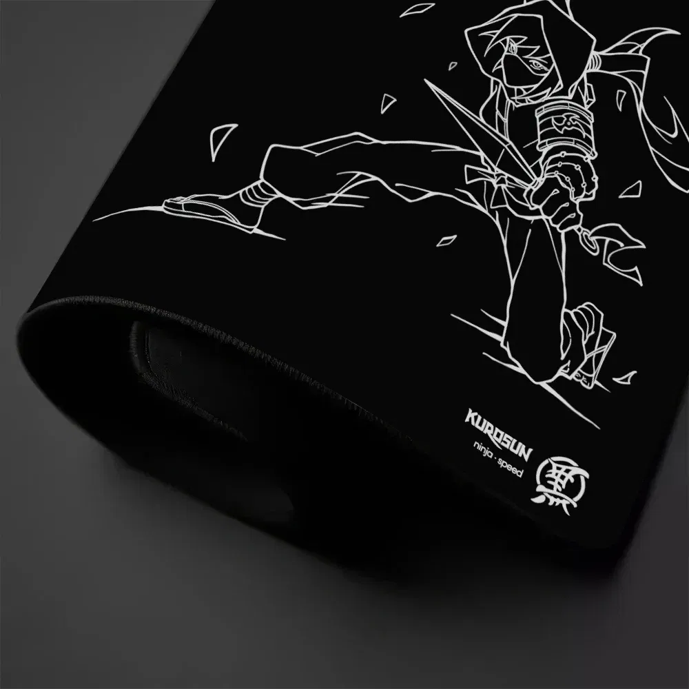 Color: WHITE, Size: XXS - Gamer Professional Kurosun Samurai Gaming Mouse Pad Game Ultrafine Surface Balance Mouse Mat 45x40CM E-Sports Mousepad Desk Mat