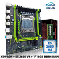 Color: Orange, Ships From: CHINA - To ZSUS X99-8D4 Motherboard Set Kit With LGA2011-3 Xeon E5 2650 V4 CPU DDR4 16GB (1*16GB) 2133MHZ RAM Memory NVME M.2 SATA