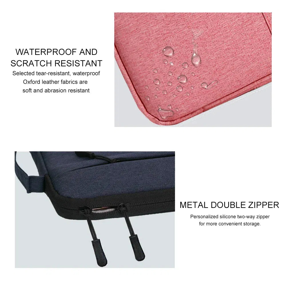 Color: Beige, Size: 14Inches 350mm - Laptop Handbag Sleeve Case 12 13 14 15 16 inch For HP DELL Notebook Bag Carrying Bag Macbook Air Pro 15.4 15.6 Protective Cases