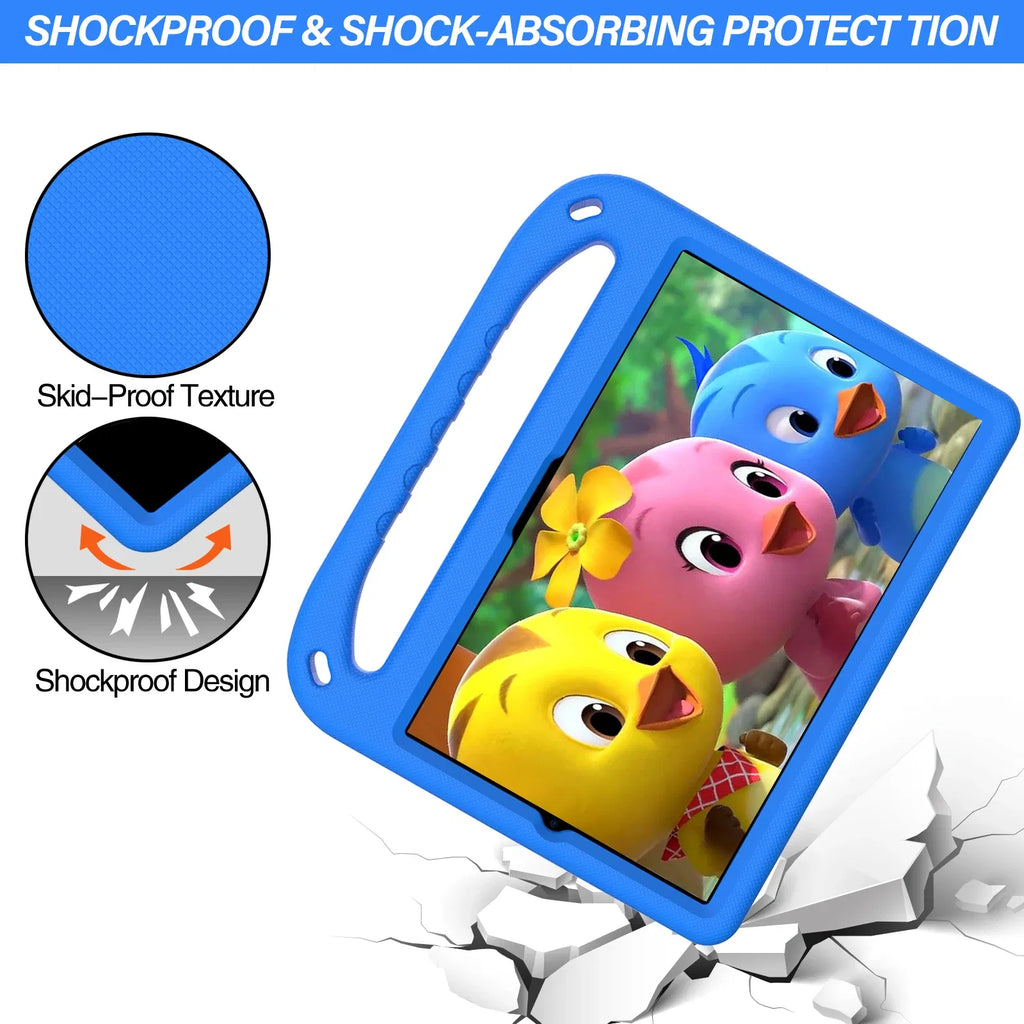 Color: Red, Size: iPad Pro11 2020 - Kids tablet case  for Samsung Galaxy Tab S9FE+ S9+ S9 S8 S8+ S7FE S7+ A7Lite S5e S6 Lite A9+ A9 A8 A7 T510 T307U Child shel