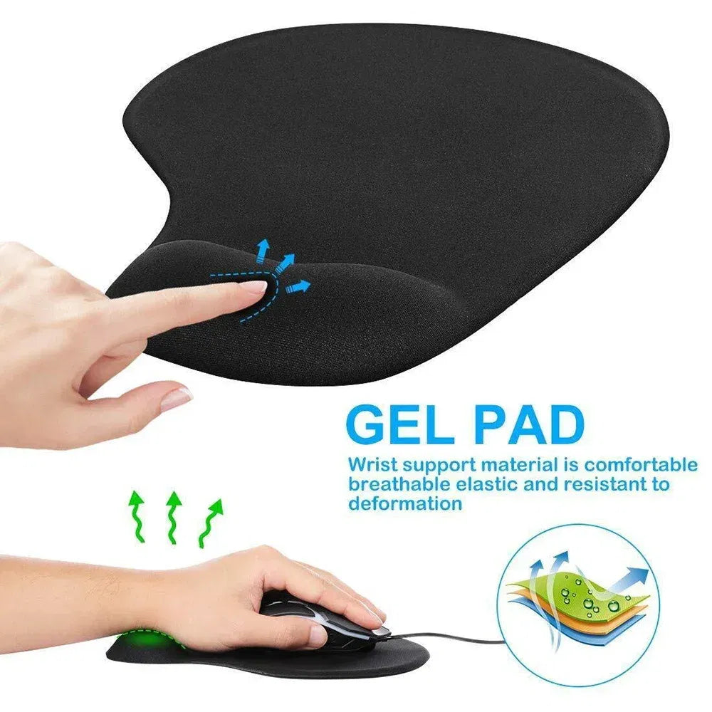 Color: WHITE - Mouse Pad Desk Mat for PC Laptop Ergonomic Non-Slip Mousepads Wrist Pad Rose Gold Series Office Accessories Mouse Mats