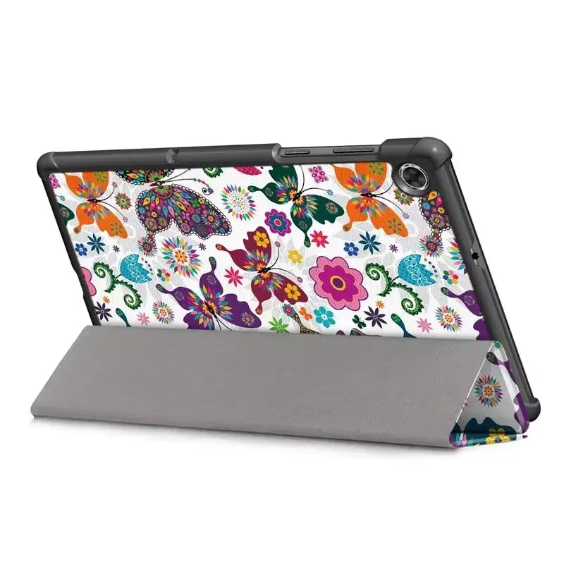 Color: Coffee, Size: Thirteen, Ships From: CHINA - For Lenovo Tab M10 HD 2nd Gen Case TB-X306F X306X Tri-Fold Stand Wake/Sleep Magnetic Protective Shell  PU Leather Tablet Cover