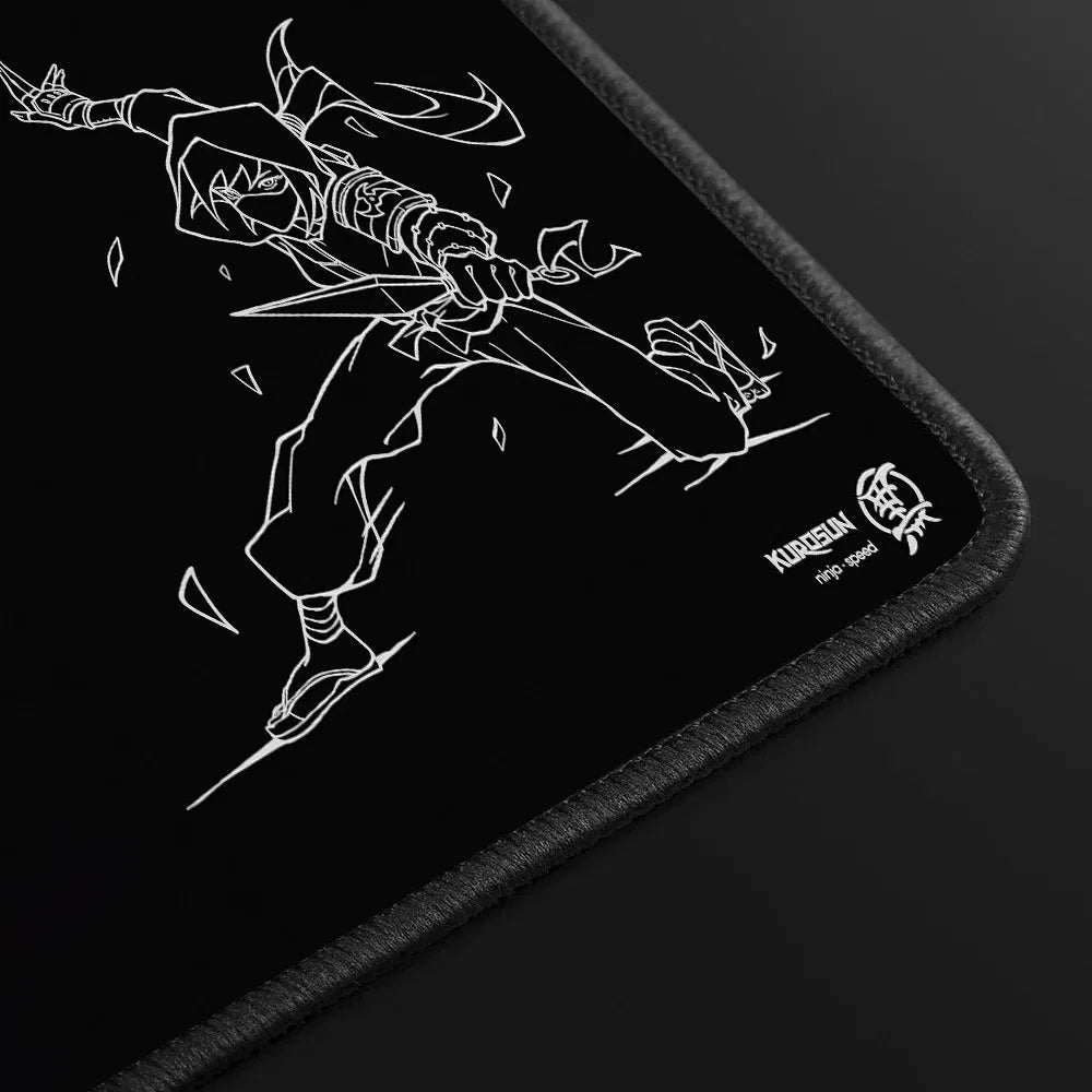 Color: WHITE, Size: XXL - Gamer Professional Kurosun Samurai Gaming Mouse Pad Game Ultrafine Surface Balance Mouse Mat 45x40CM E-Sports Mousepad Desk Mat