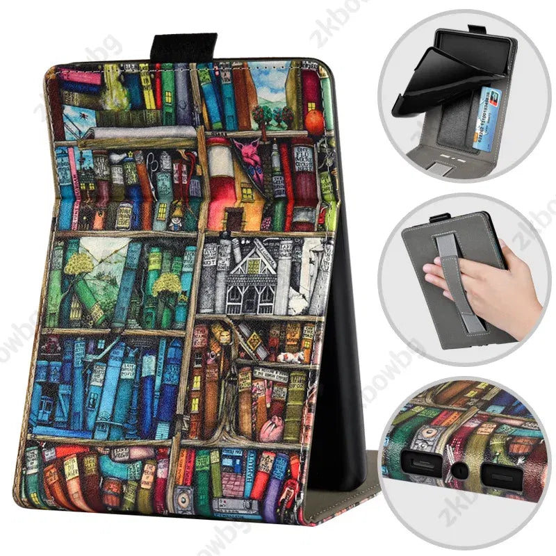 Color: Beige, Size: eleven - Cute Smart Case for 6.8' 6'' Kindle Paperwhite Signature 11th Generation Edition 12th 2024 7'' 7th 10th 6th M2L4EK RS23CV Cover