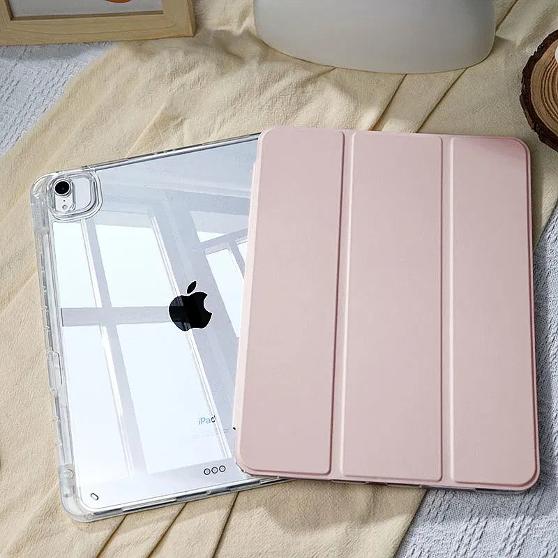 Color: Pink, Size: 12.4 - For 2025 iPad Air 11 Case iPad 10th Generation  11th A16  9th  Cover Gen  iPad Pro11 4 5 10.9in 12.9 M2 M3 M4 Pencil Holder Case