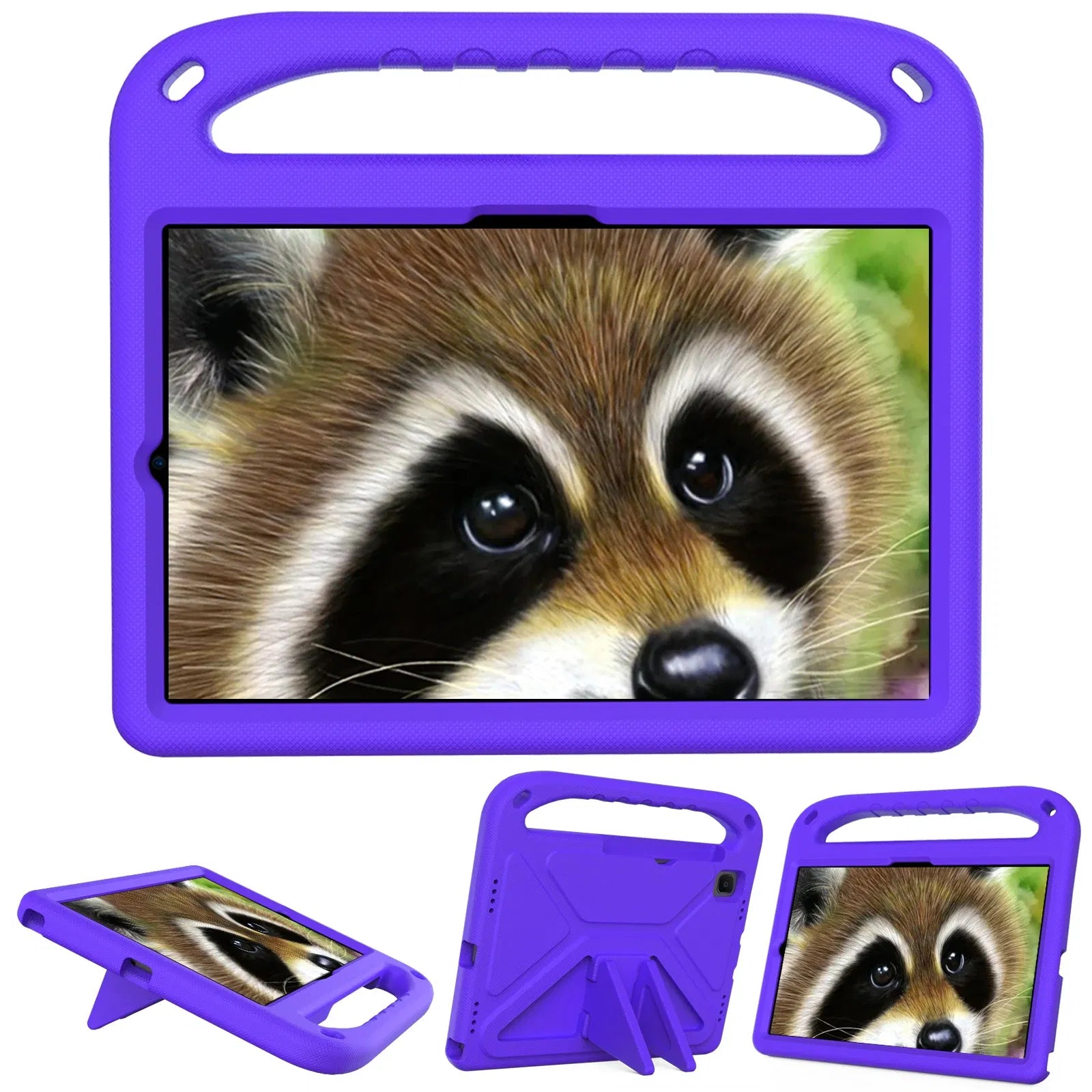 Color: PURPLE, Size: 12.4 - Kids tablet case  for Samsung Galaxy Tab S9FE+ S9+ S9 S8 S8+ S7FE S7+ A7Lite S5e S6 Lite A9+ A9 A8 A7 T510 T307U Child shel