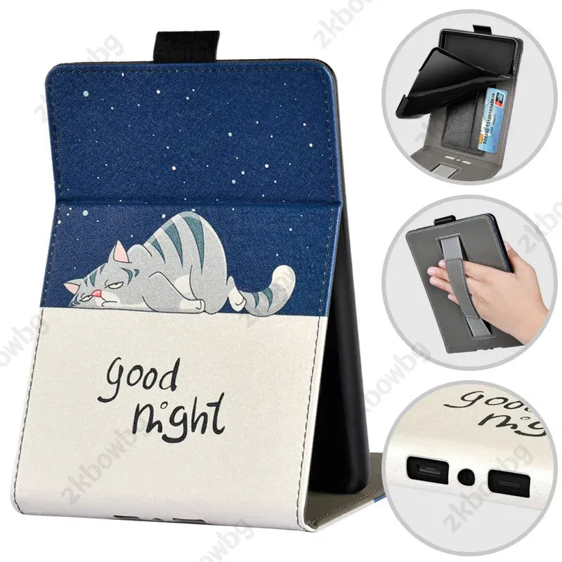 Color: Yellow, Size: Sixteen - Cute Smart Case for 6.8' 6'' Kindle Paperwhite Signature 11th Generation Edition 12th 2024 7'' 7th 10th 6th M2L4EK RS23CV Cover