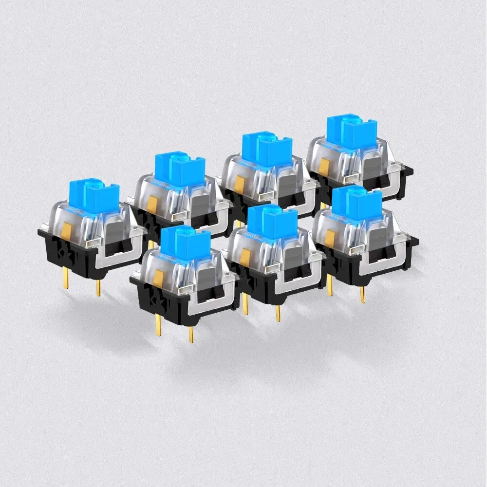 Color: Pewter, Axis Body: BLACK SWITCH - REDRAGON SMD RGB MX Switch 3Pin Clicky Linear Tactile Silent Red Blue Black Brown Purple Switche For Backlit Mechanical Keyboard