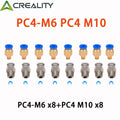 Color: WHITE - Creality 1M 2M 3D Printer PTFE Tube Bowden Tubing Upgrades with 8x PC4-M6/PC4-M10 3D Printer Bowden Tube  for 1.75mm Filament