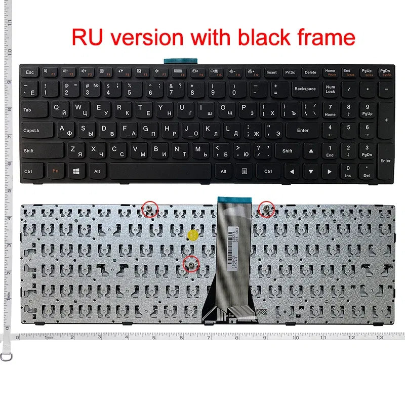 Color: Blue - US/UK/RU/SP/FR/TI/AR Laptop Keyboard For Lenovo G50 G50-30 G50-45 G50-70/AT G50-80 B50 B50-30 B50-45 B50-70 B50-80 Y50C