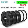 Color: Tran-Orange, Ships From: CHINA - Top 5KG 3D PLA/PETG/PLA PLUS/Clear Filament 1.75mm 5Roll 1KG 3D Printer Neatly Wound 3D Filament for 3D Printer& 3D Pen