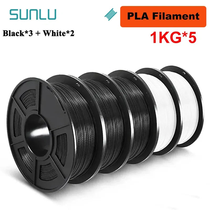 Color: Glow green, Ships From: CHINA - Top 5KG 3D PLA/PETG/PLA PLUS/Clear Filament 1.75mm 5Roll 1KG 3D Printer Neatly Wound 3D Filament for 3D Printer& 3D Pen