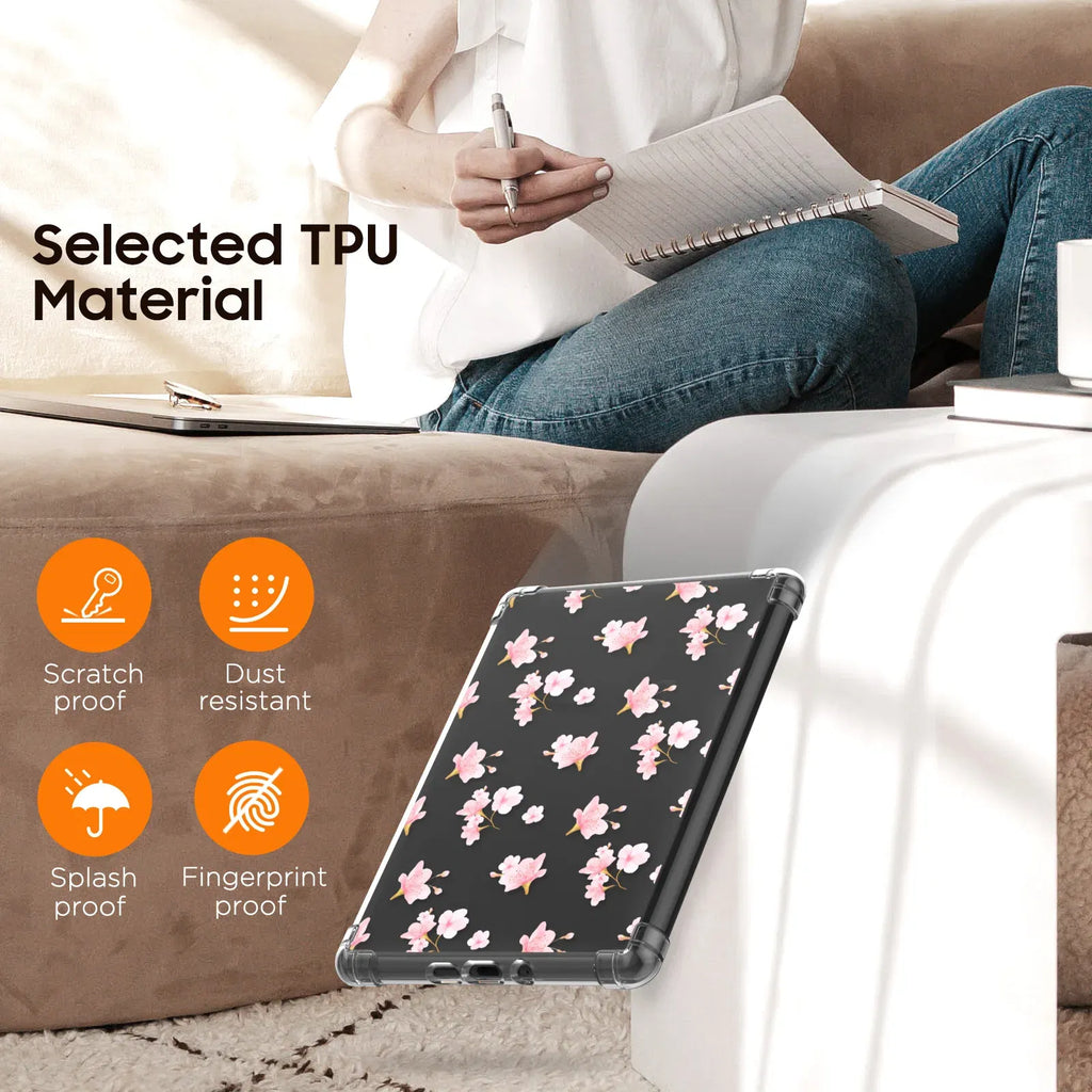 Color: GRAY, Size: eleven - Case for 6.8" Kindle Paperwhite (11th Generation-2021) Ultra Clear Soft Flexible Transparent TPU Skin Bumper Back Cover Shell