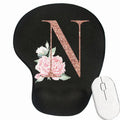 Color: Navy Blue - Mouse Pad Desk Mat for PC Laptop Ergonomic Non-Slip Mousepads Wrist Pad Rose Gold Series Office Accessories Mouse Mats