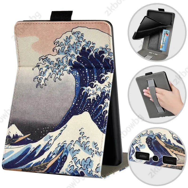 Color: Gold, Size: eleven - Cute Smart Case for 6.8' 6'' Kindle Paperwhite Signature 11th Generation Edition 12th 2024 7'' 7th 10th 6th M2L4EK RS23CV Cover