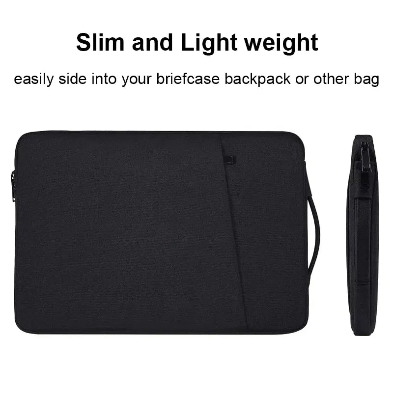 Color: Beige, Size: 15.6-inch - Laptop Sleeve Handbag Case 13, 13.3, 14, 15, 15.6 15.4 Inch for Macbook Pro Air Waterproof Notebook Cover Lenovo ASUS Huawei Bag