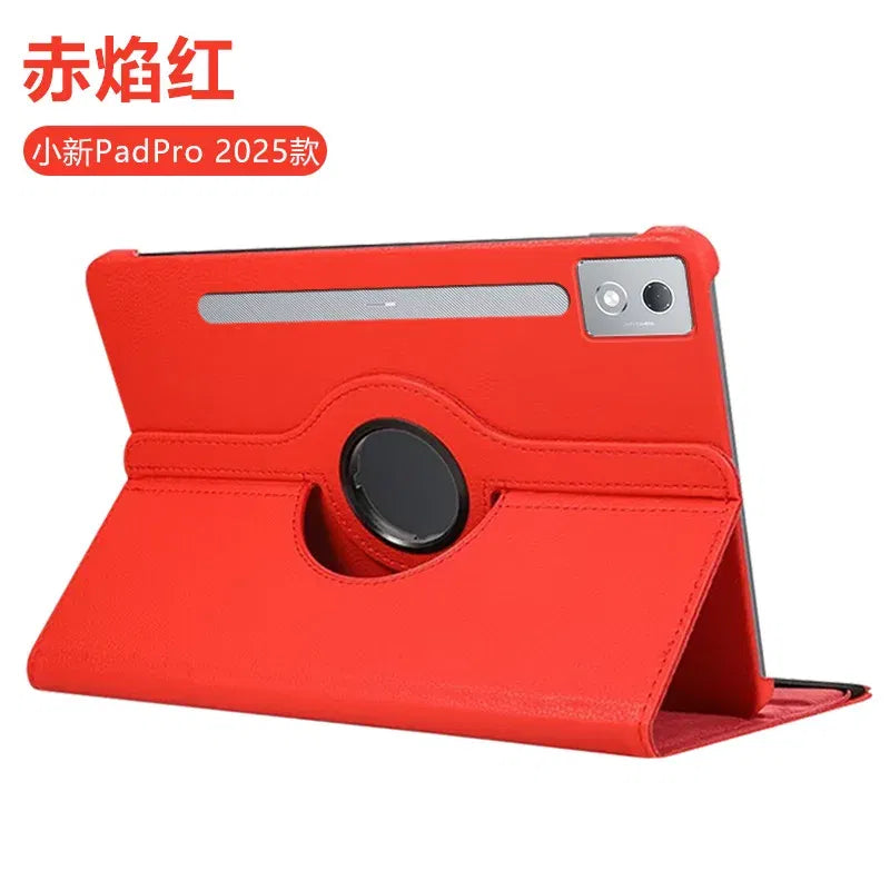 Color: ROSE RED, Size: iPad mini 6 - 360 Degree Rotating Case For Lenovo Xiaoxin Pad Pro 12.7 inch 2025 Tablet Cover Xiaoxin Pad Pro 12.7"TB373FU TB375FC 2025 Funda