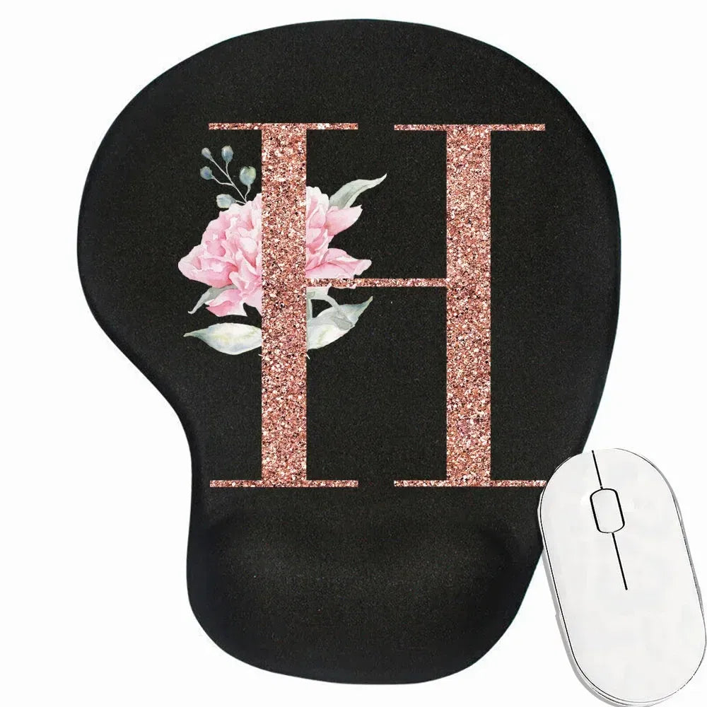 Color: APRICOT - Mouse Pad Desk Mat for PC Laptop Ergonomic Non-Slip Mousepads Wrist Pad Rose Gold Series Office Accessories Mouse Mats