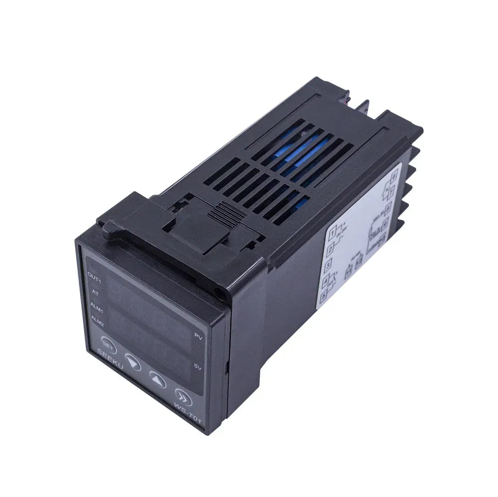 Size: Option 4 - RS485 MODBUS 6 alarm pattern controller T01 PT100 K type thermal couple 4-20mA 0-10V input 220VAC/24VDC Digital pid temperature