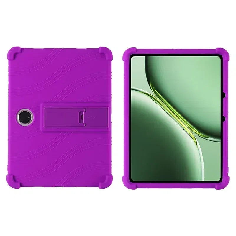 Color: PURPLE, Size: eleven - Case for TCL Tab 11 Gen 2 Android 14 Tablet 11"  9465X Tablet PC Soft Silicone Shockproof Cover with Rear Kickstand