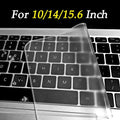 Color: Black - Universal Waterproof Laptop Keyboard Covers Silicone Protective Film 10/14/15.6 Inch Transparent Films for MacBook Notebook