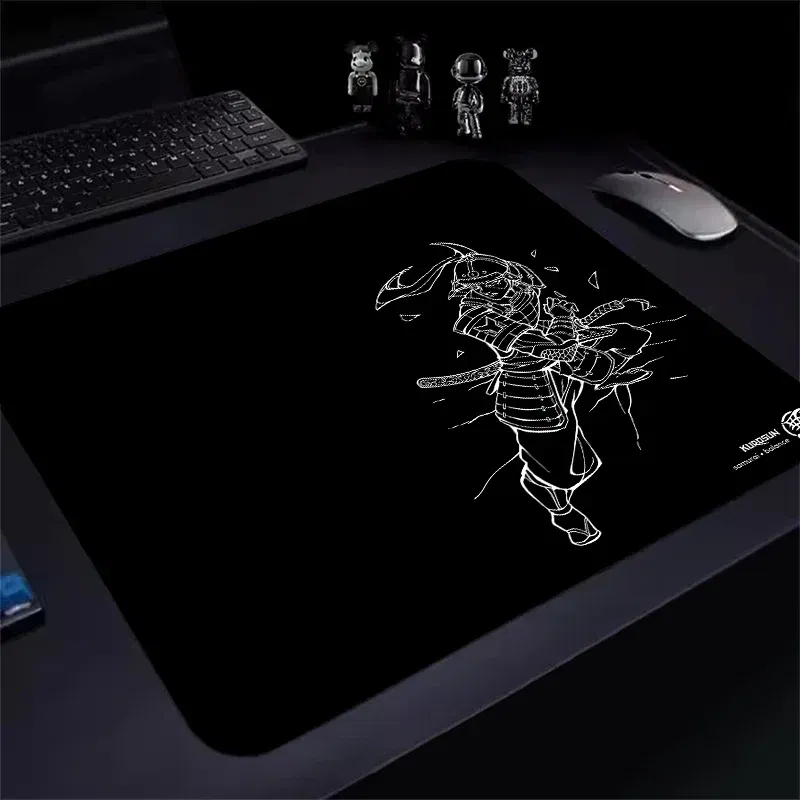 Color: WHITE, Size: XXL - Gamer Professional Kurosun Samurai Gaming Mouse Pad Game Ultrafine Surface Balance Mouse Mat 45x40CM E-Sports Mousepad Desk Mat