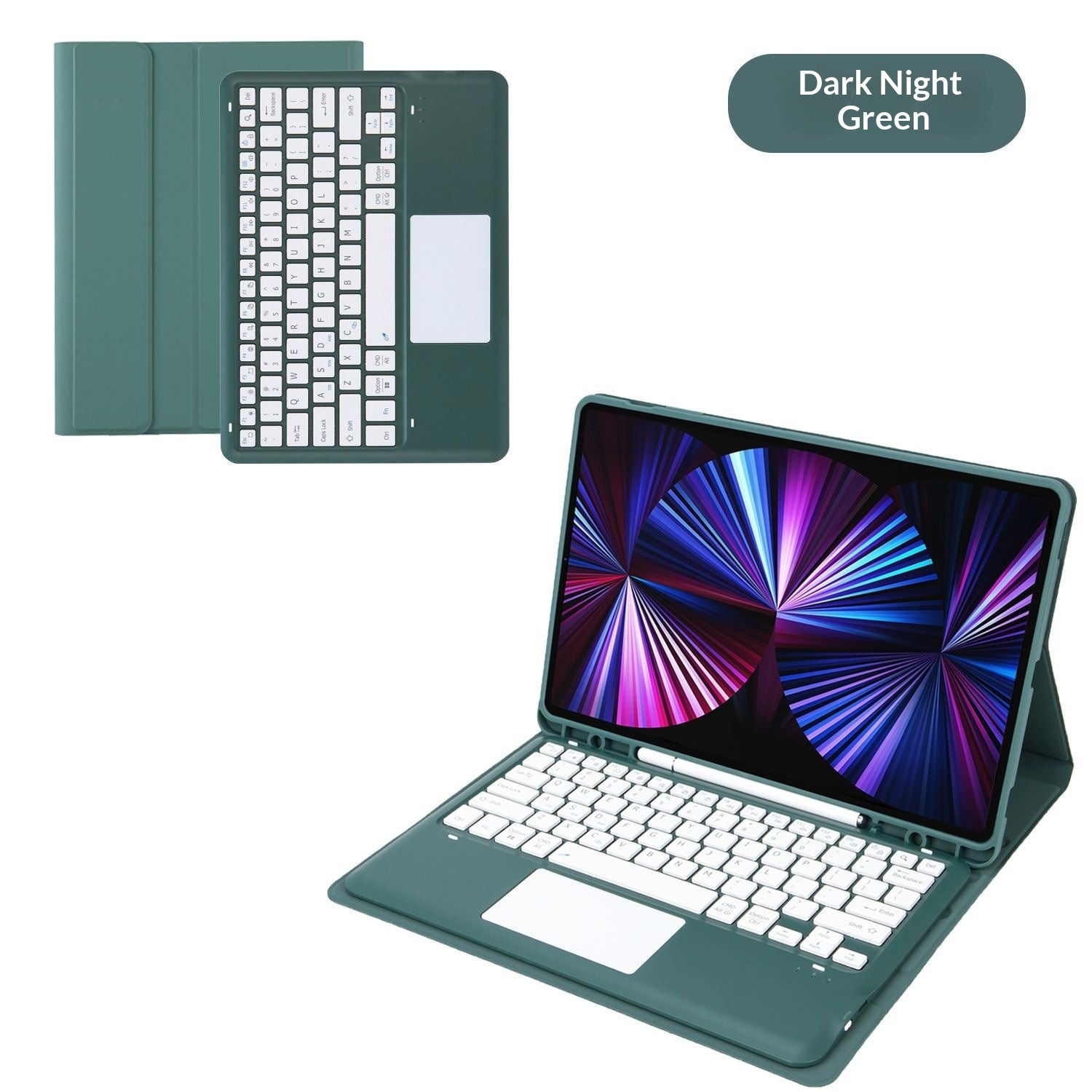 Wireless Bluetooth Keyboard for iPad Pro — Midnight Green
