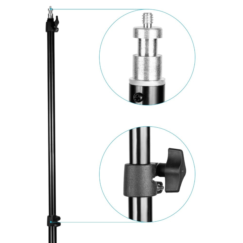 4 Pieces Bi-Color 660 LED Video Light and Stand Kit: Dimmable Light with U Bracket and Light Stand for Studio Photography